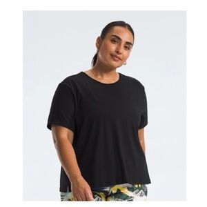 The North Face Women’s 1X Plus Dune Sky Short-Sleeve Tee T-Shirt Black NWT